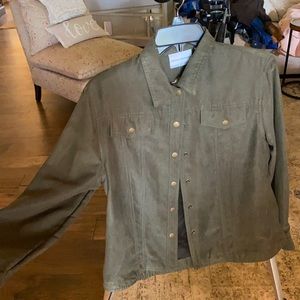 Army green jacket 10p Alfred Dunner